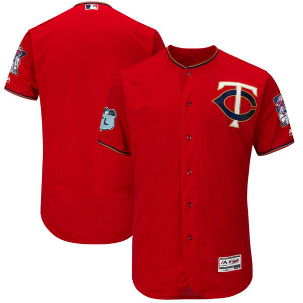 2017 MLB Minnesota Twins Blank Red Jerseys